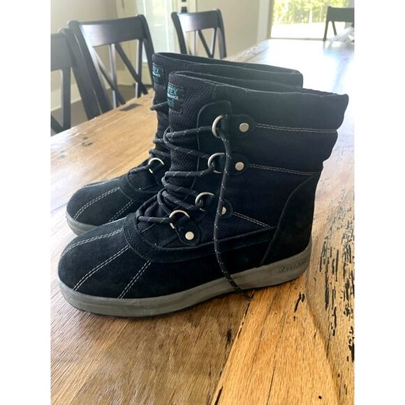 Skechers Outdoor Performance Waterproof Black Boots Women's Sz 6.5 - Picture 2 of 9